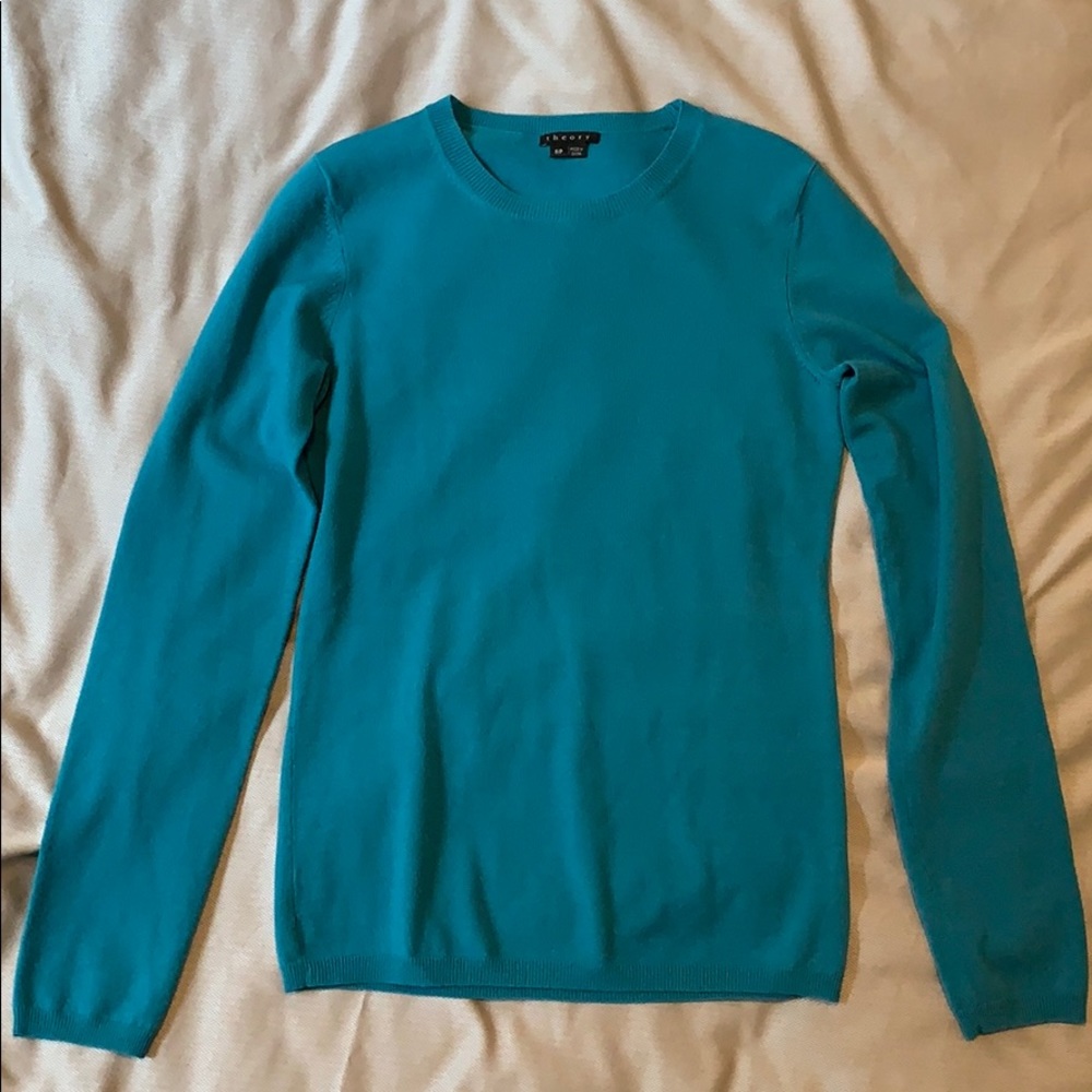Theory teal sweater in S/P
